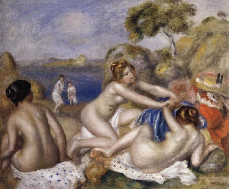 Pierre Renoir Three Bathers with a Crab china oil painting image